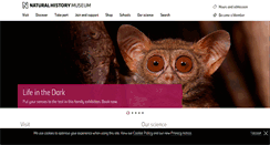 Desktop Screenshot of nhm.ac.uk